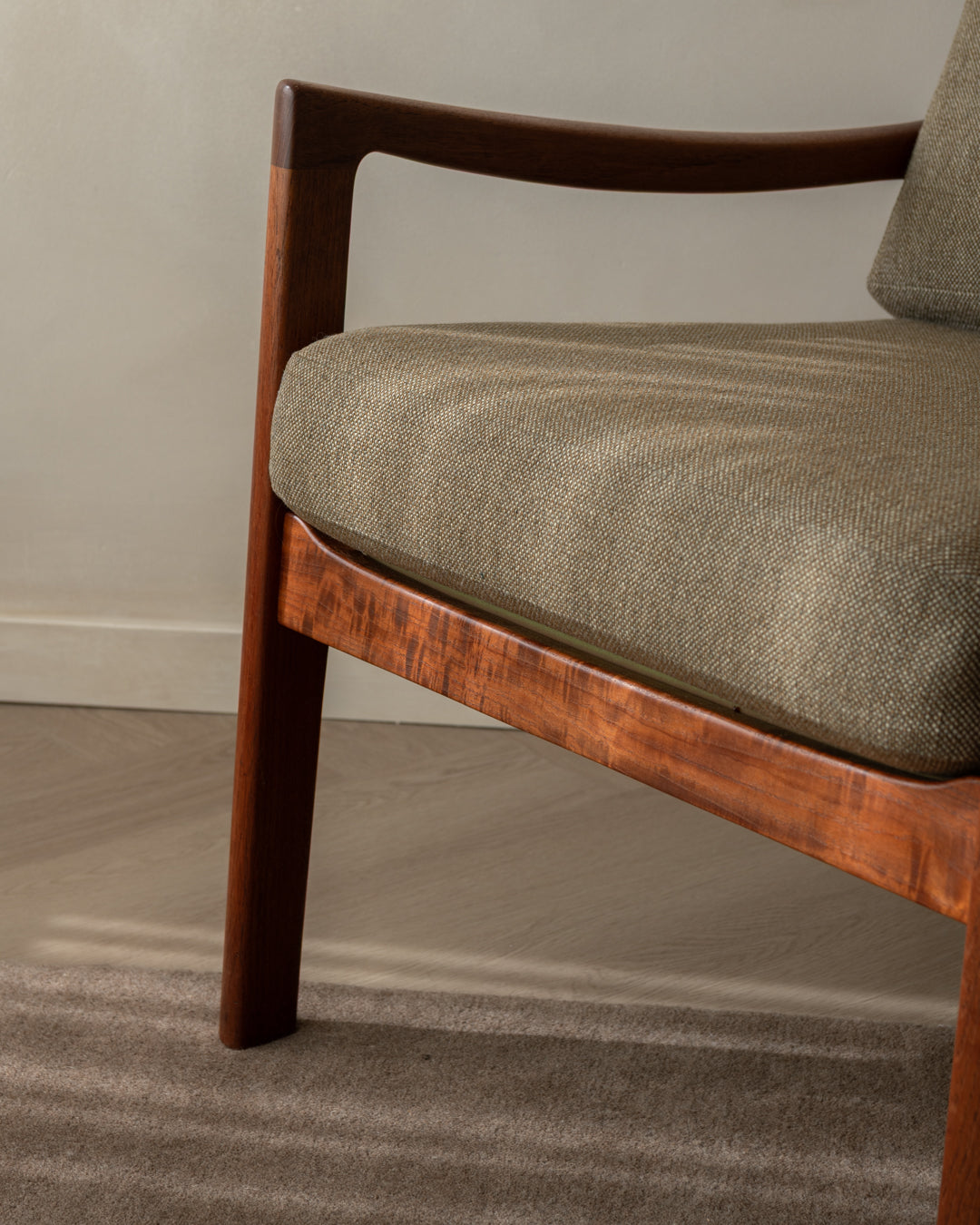 Mid Century Modern Teak Lounge Chairs Senator by Ole Wanscher for Cado, 1960s, Set of 2