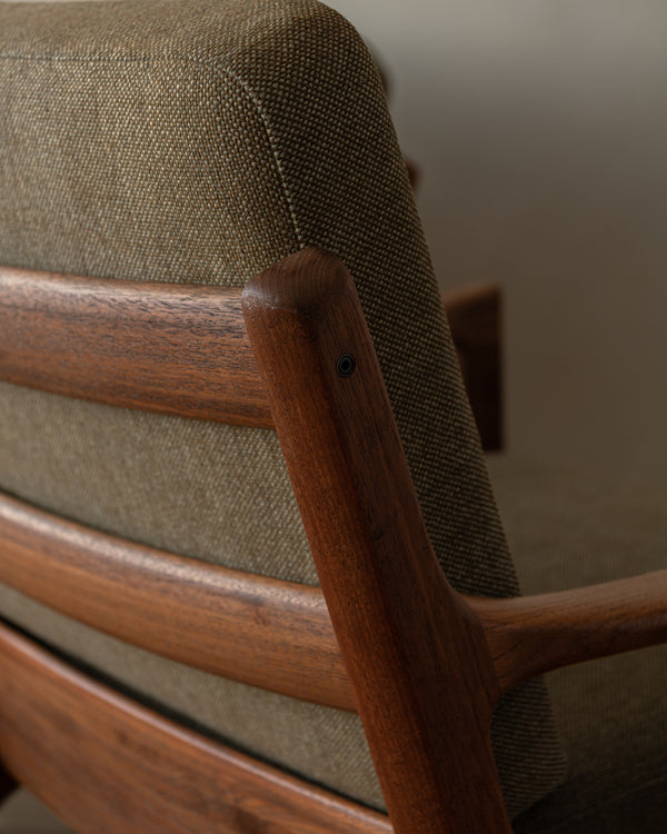 Mid Century Modern Teak Lounge Chairs Senator by Ole Wanscher for Cado, 1960s, Set of 2