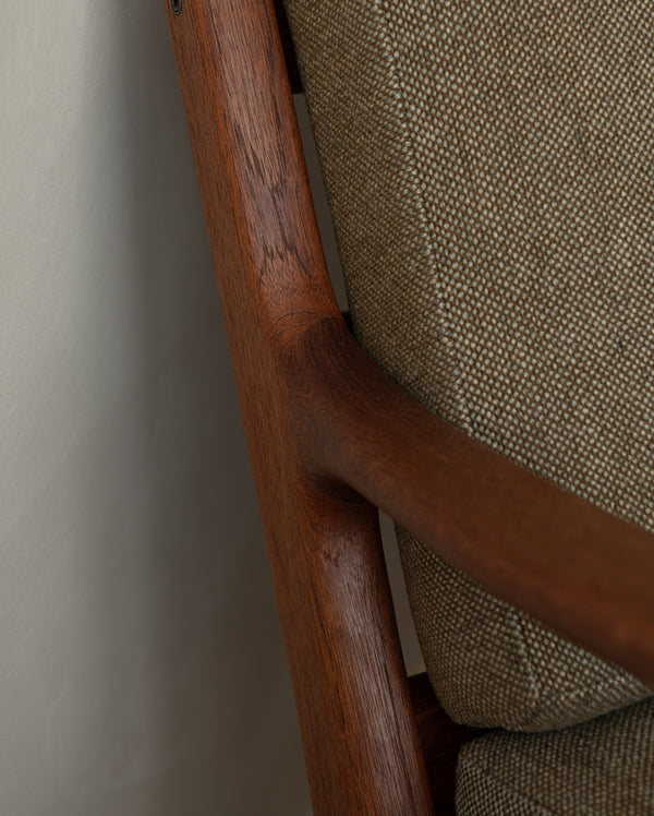 Mid Century Modern Teak Lounge Chairs Senator by Ole Wanscher for Cado, 1960s, Set of 2