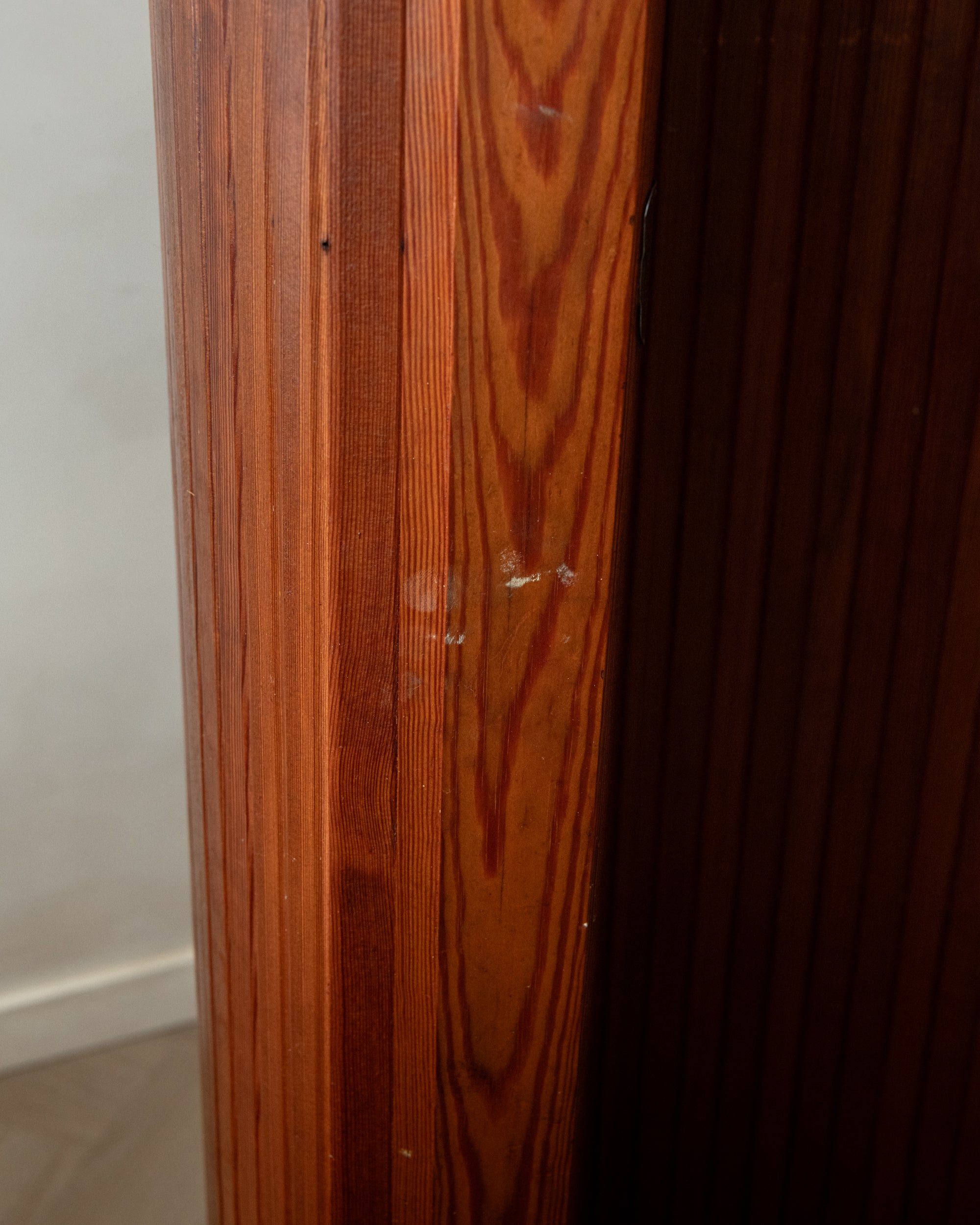 Art Deco Patinated Pine Room Divider by Jomain Baumann for Baumann, France, 1930s