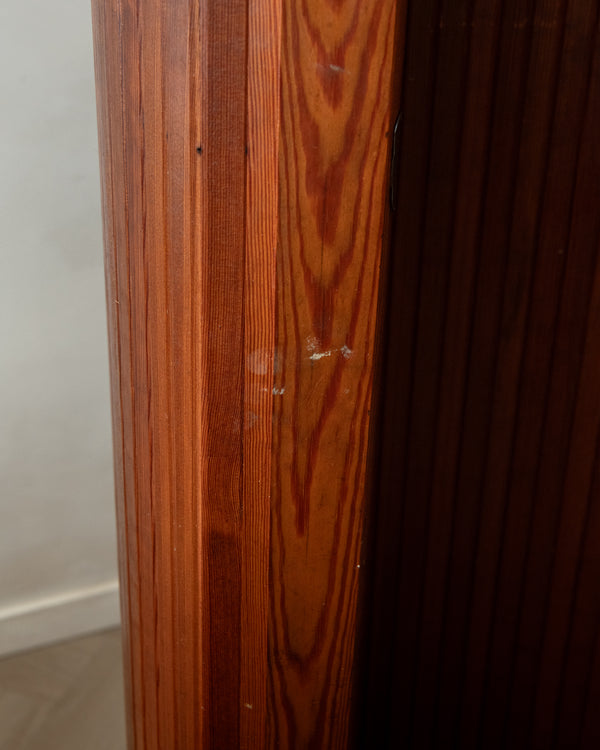 Art Deco Patinated Pine Room Divider by Jomain Baumann for Baumann, France, 1930s