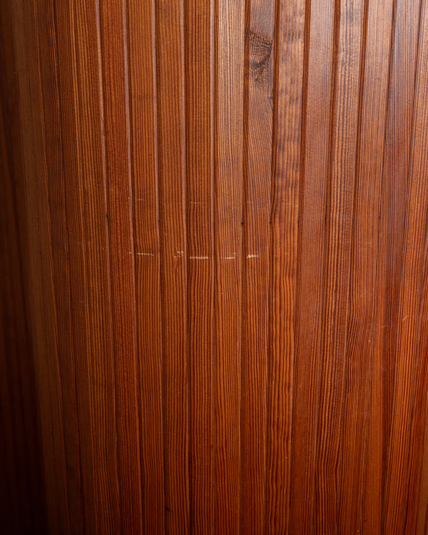 Art Deco Patinated Pine Room Divider by Jomain Baumann for Baumann, France, 1930s