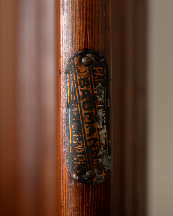 Art Deco Patinated Pine Room Divider by Jomain Baumann for Baumann, France, 1930s