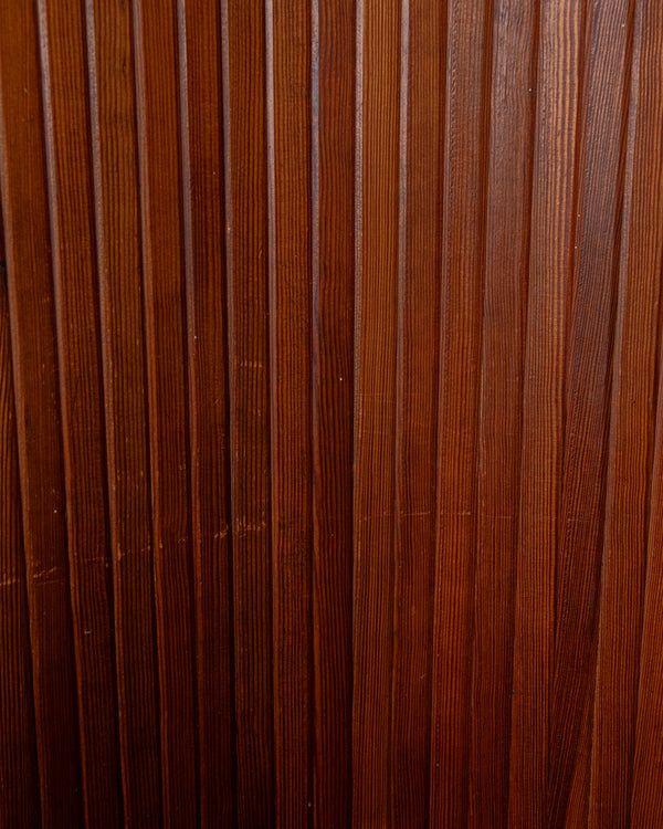 Art Deco Patinated Pine Room Divider by Jomain Baumann for Baumann, France, 1930s