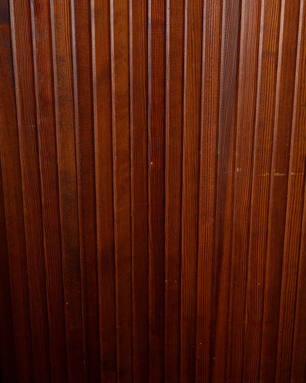 Art Deco Patinated Pine Room Divider by Jomain Baumann for Baumann, France, 1930s