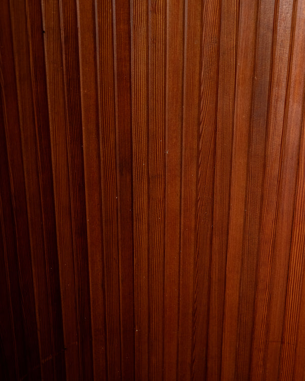 Art Deco Patinated Pine Room Divider by Jomain Baumann for Baumann, France, 1930s