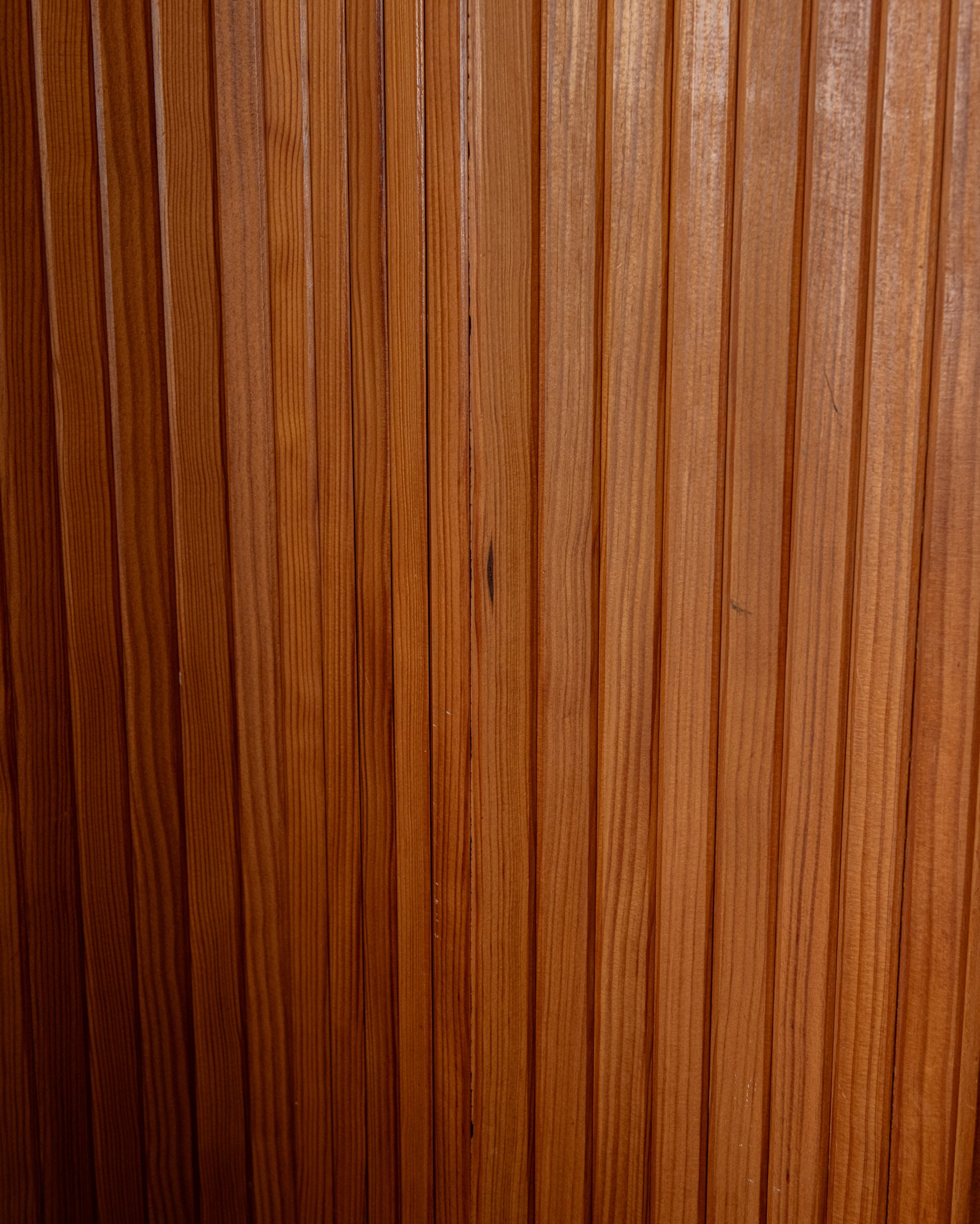 Vintage Art Deco Pine Tambour Room Divider by Jomain Baumann for Baumann, 1930s