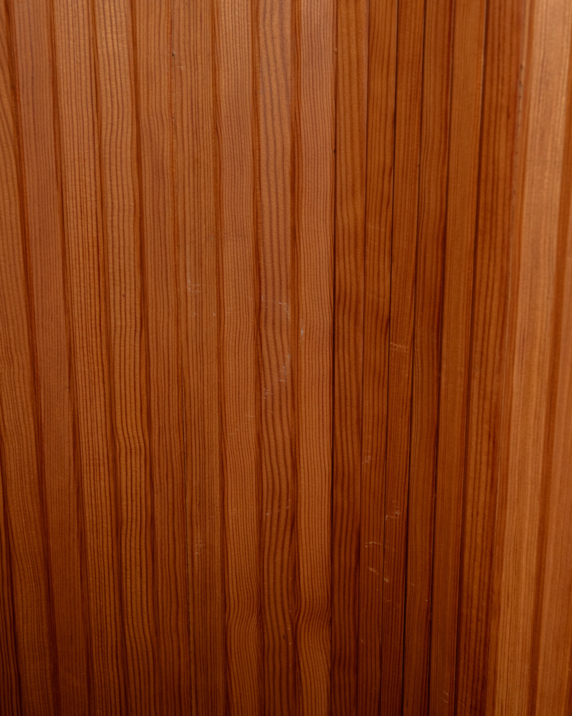 Vintage Art Deco Pine Tambour Room Divider by Jomain Baumann for Baumann, 1930s