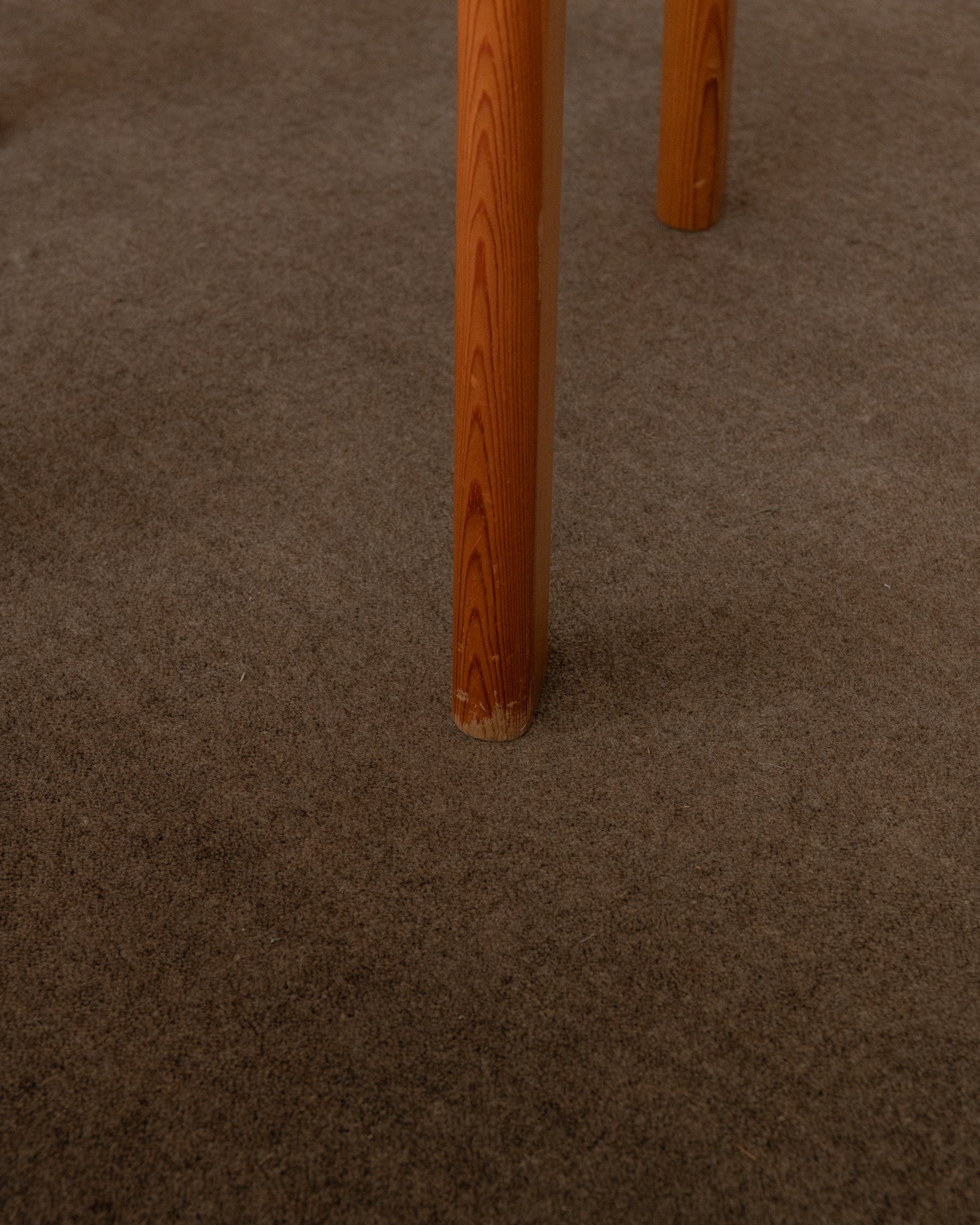 Scandinavian Brutalist Pine Dining Chairs, 1970s, Set of 6