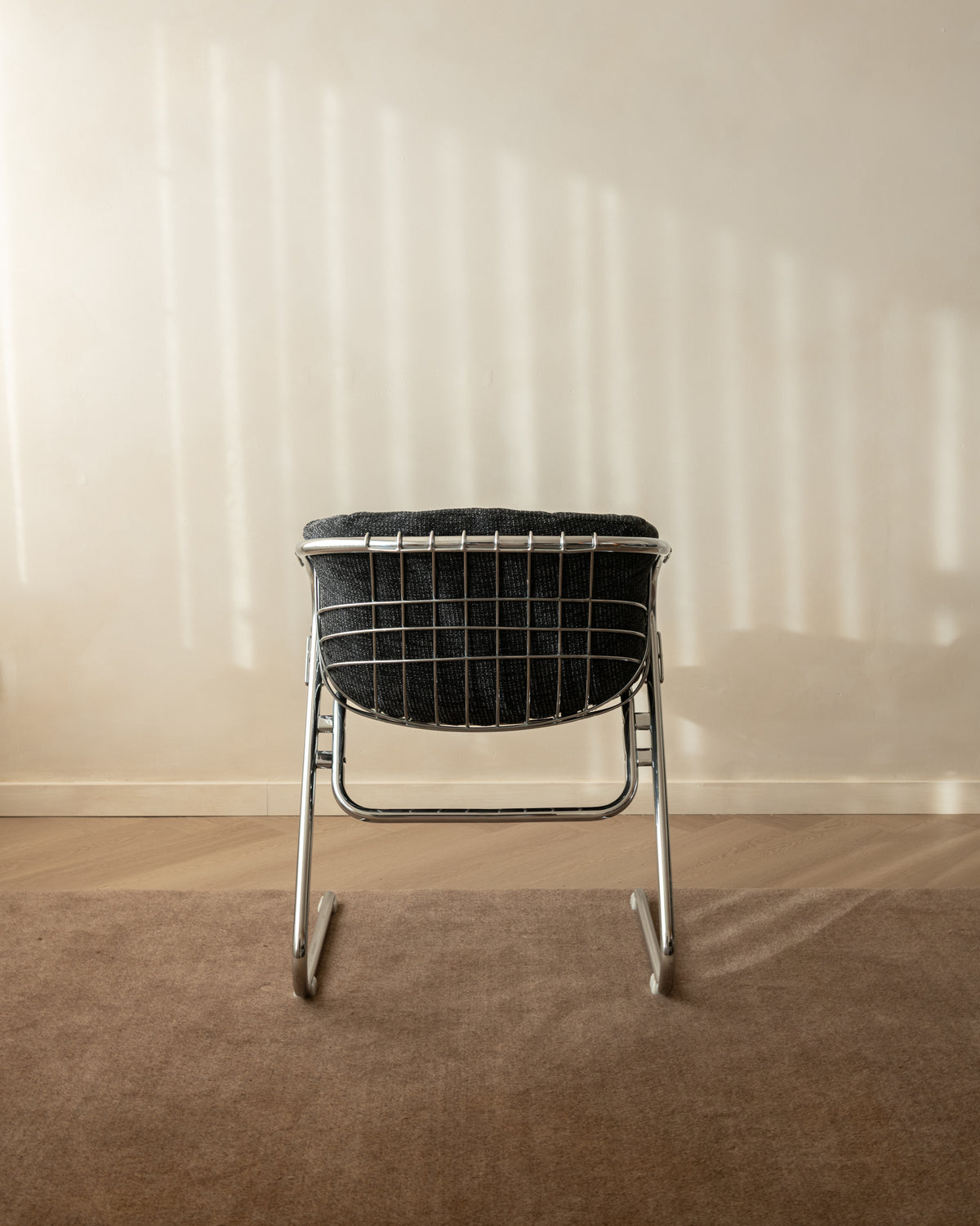 Italian Modern Chrome Flynn Dining Chairs by Gastone Rinaldi for Thema, 1970s, Set of 4