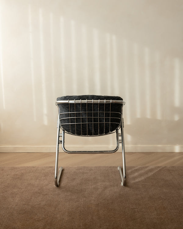 Italian Modern Chrome Flynn Dining Chairs by Gastone Rinaldi for Thema, 1970s, Set of 4