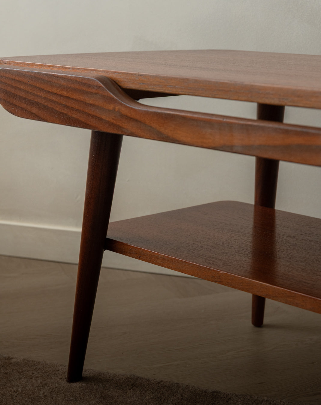 Mid Century Teak Coffee Table Attributed to Louis van Teeffelen for Wébé, 1950s