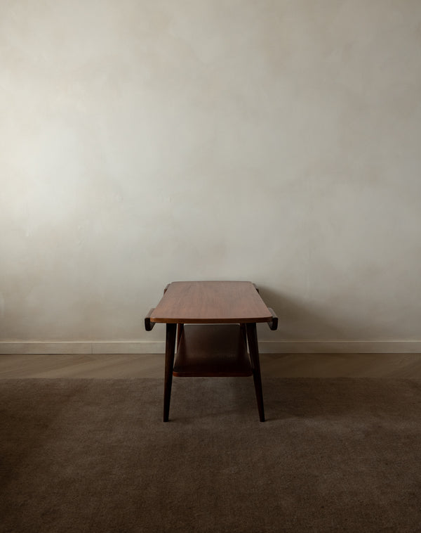 Mid Century Teak Coffee Table Attributed to Louis van Teeffelen for Wébé, 1950s