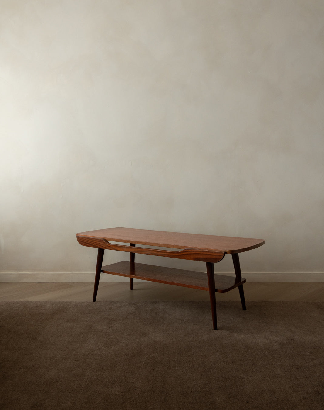 Mid Century Teak Coffee Table Attributed to Louis van Teeffelen for Wébé, 1950s