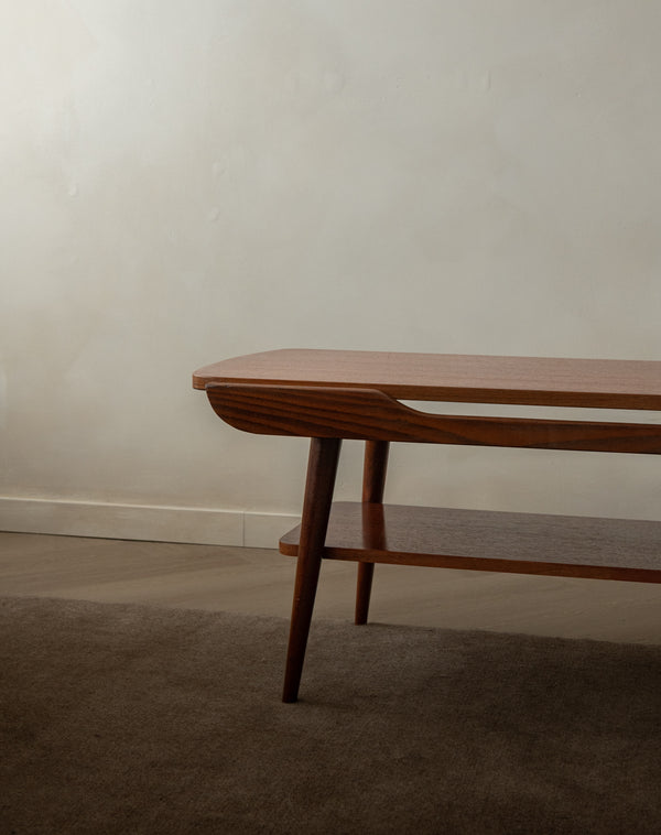 Mid Century Teak Coffee Table Attributed to Louis van Teeffelen for Wébé, 1950s