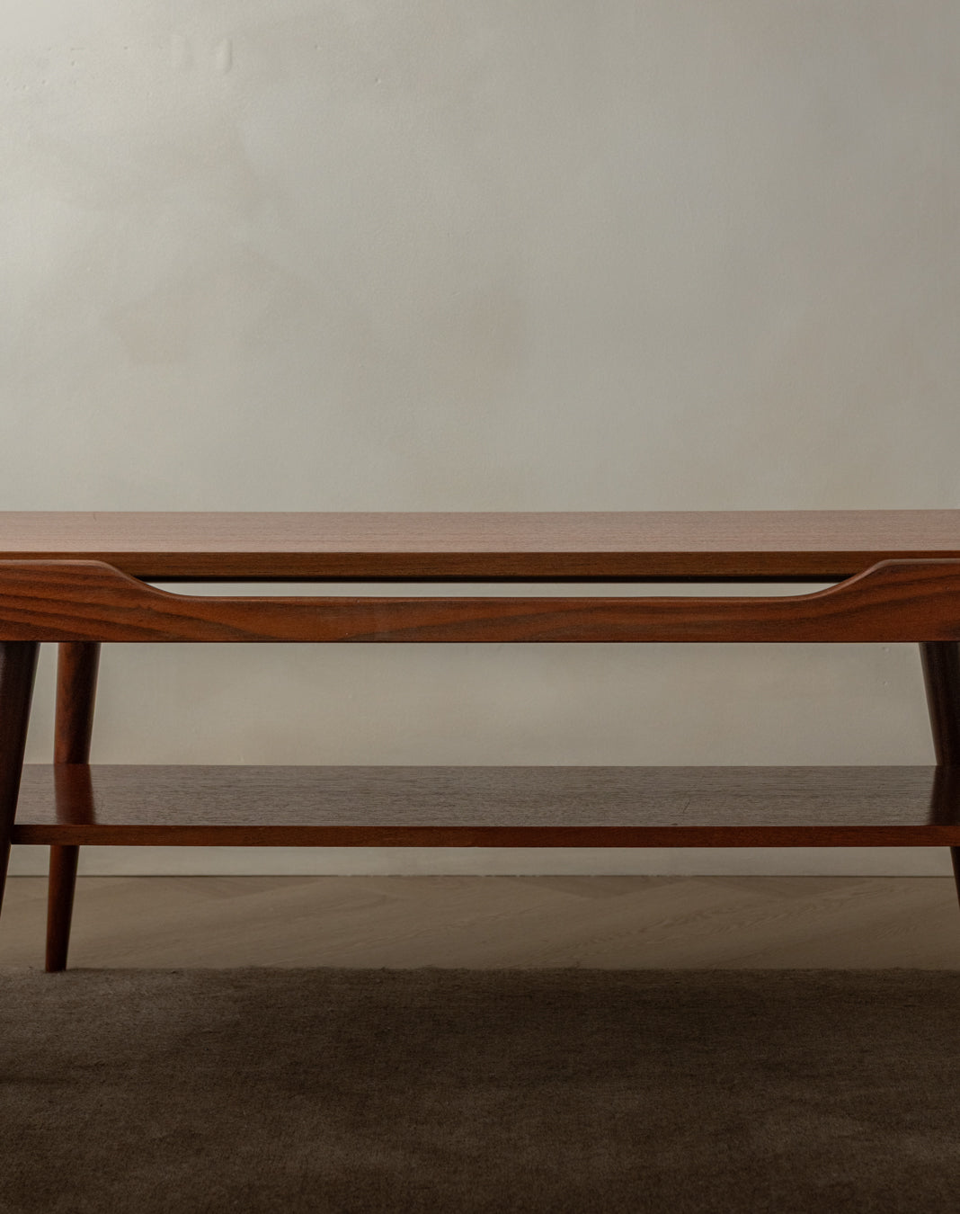 Mid Century Teak Coffee Table Attributed to Louis van Teeffelen for Wébé, 1950s