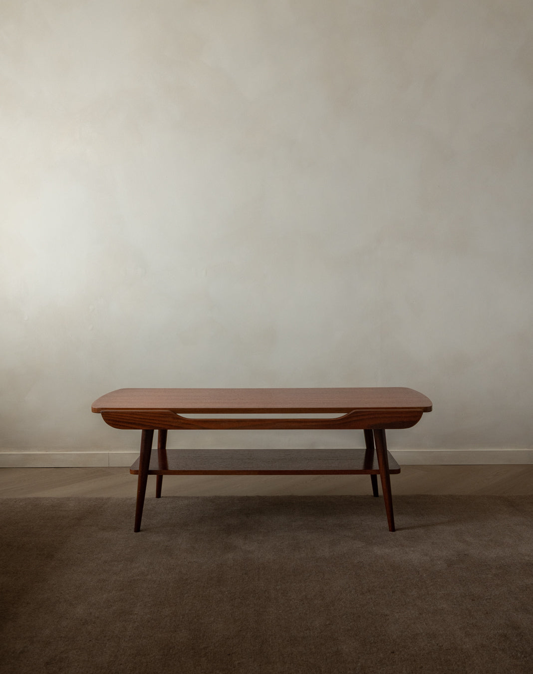 Mid Century Teak Coffee Table Attributed to Louis van Teeffelen for Wébé, 1950s
