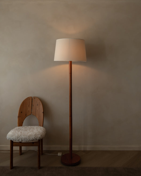 Scandinavian Modern Teak Wooden Floor Lamp, 1960s