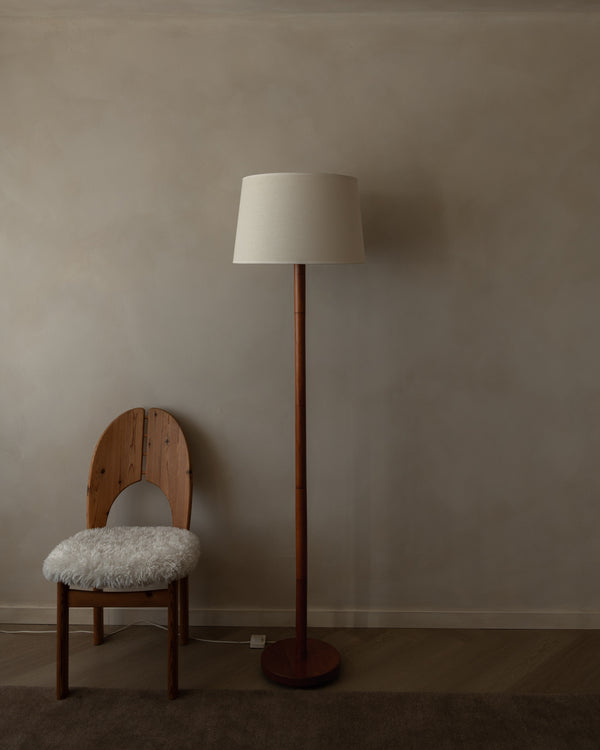 Scandinavian Modern Teak Wooden Floor Lamp, 1960s