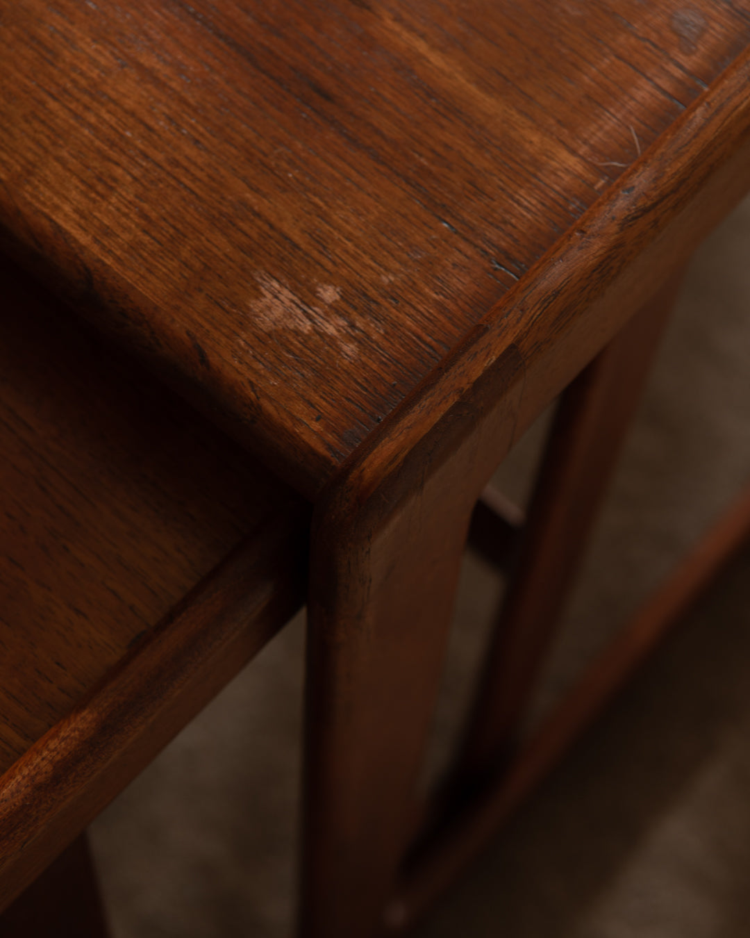 Danish Modern Teak Nesting Tables by Arne Hovmand-Olsen for Mogens Kold, 1960s, Set of 3