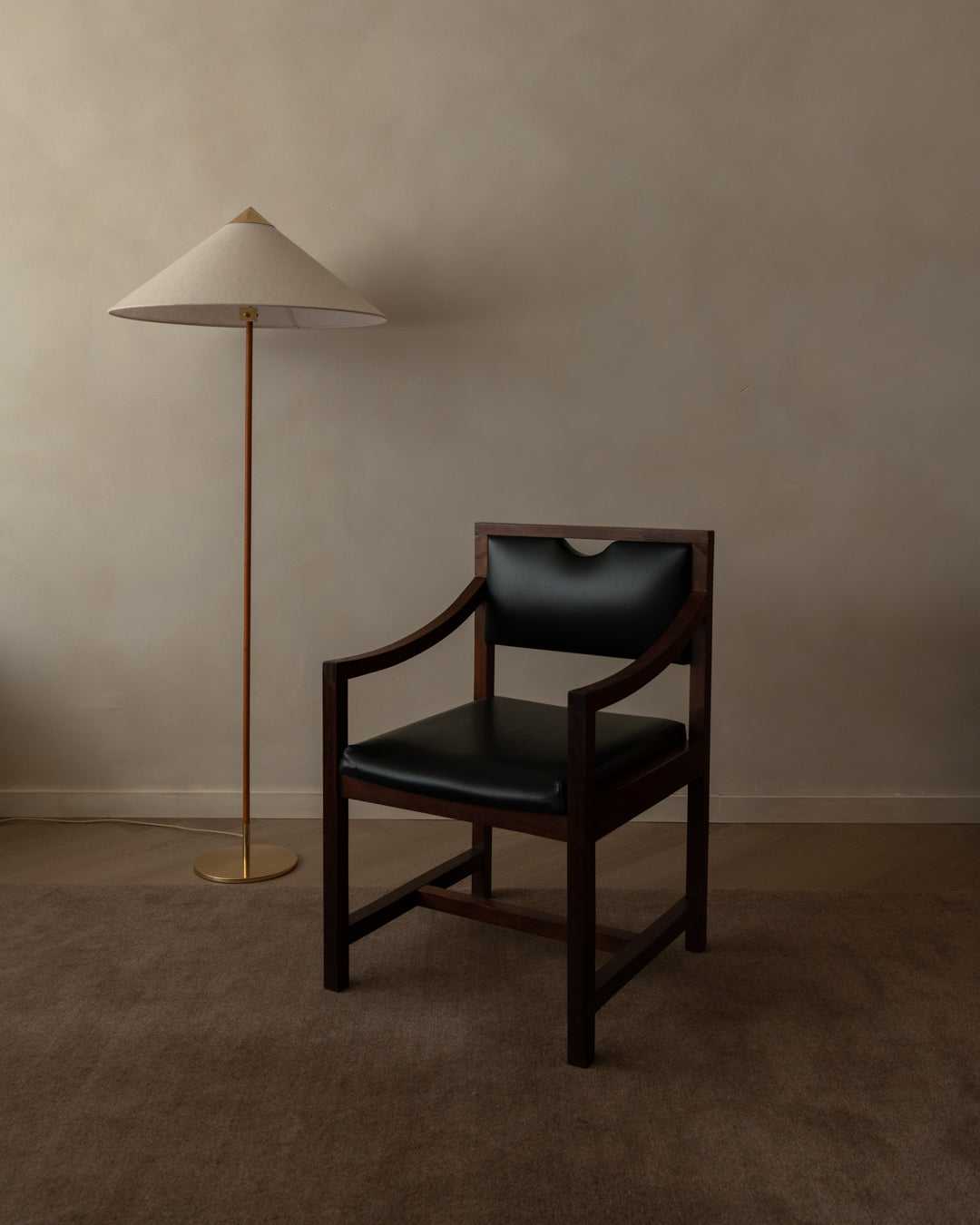 Vintage Modernist Wooden Armchair, 1970s