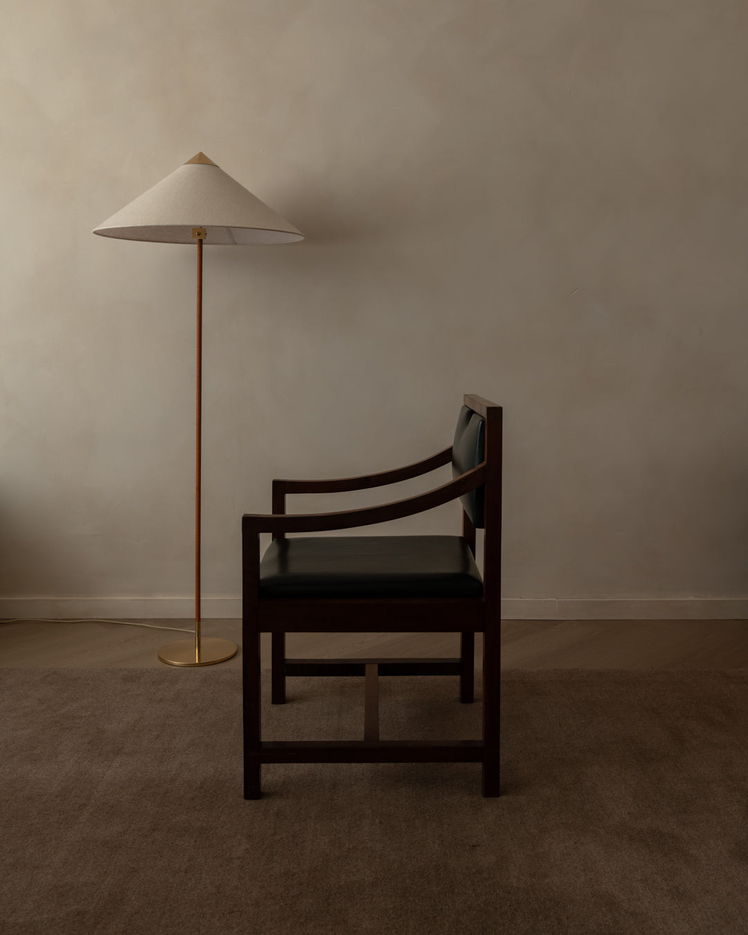 Vintage Modernist Wooden Armchair, 1970s