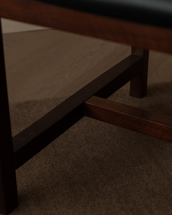 Vintage Modernist Wooden Armchair, 1970s