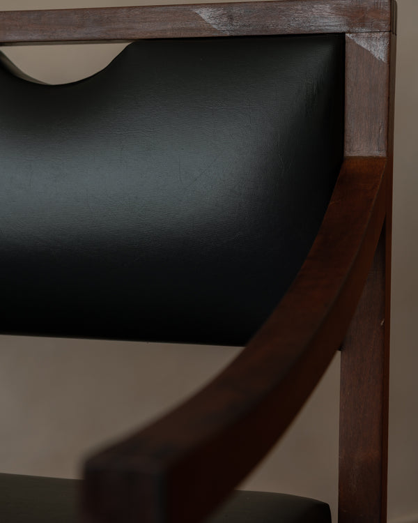 Vintage Modernist Wooden Armchair, 1970s