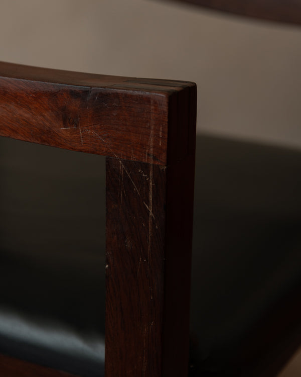 Vintage Modernist Wooden Armchair, 1970s