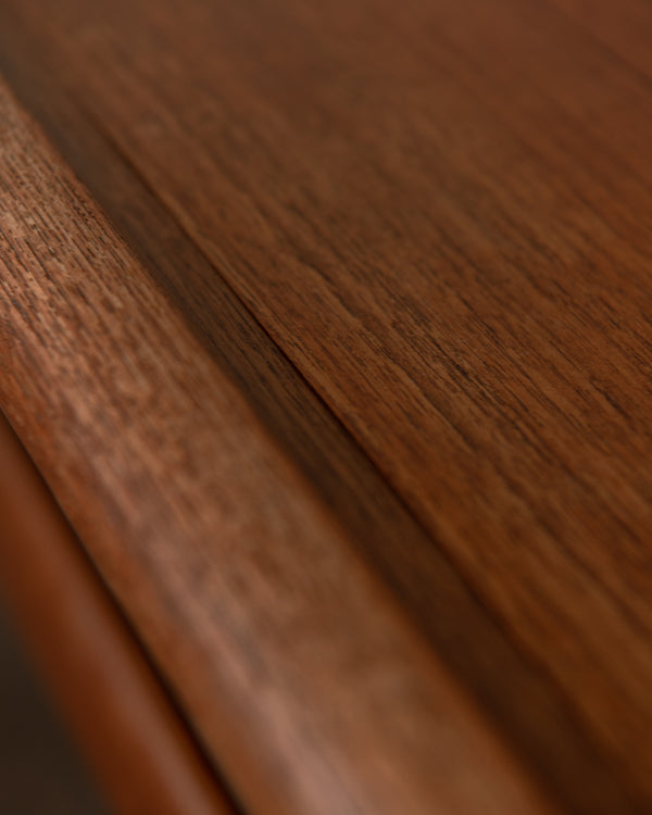 Danish Modern Teak Coffee Table by Grete Jalk, 1960s, Slatted Magazine Shelf