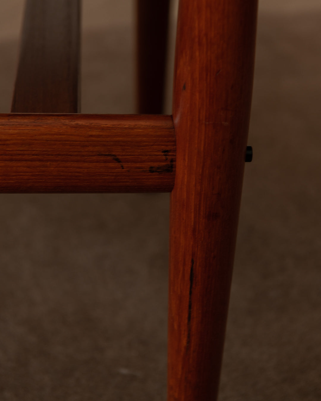 Danish Modern Teak Coffee Table by Grete Jalk, 1960s, Slatted Magazine Shelf