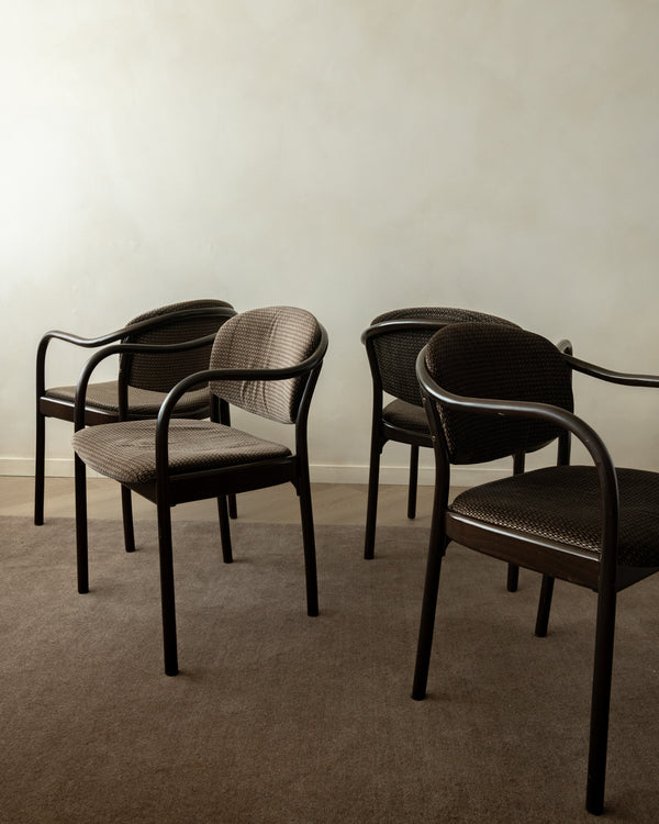 Postmodern Bentwood Dining Chairs 235 F by Hartmut Lohmeyer for Thonet, 1980s, Set of 4