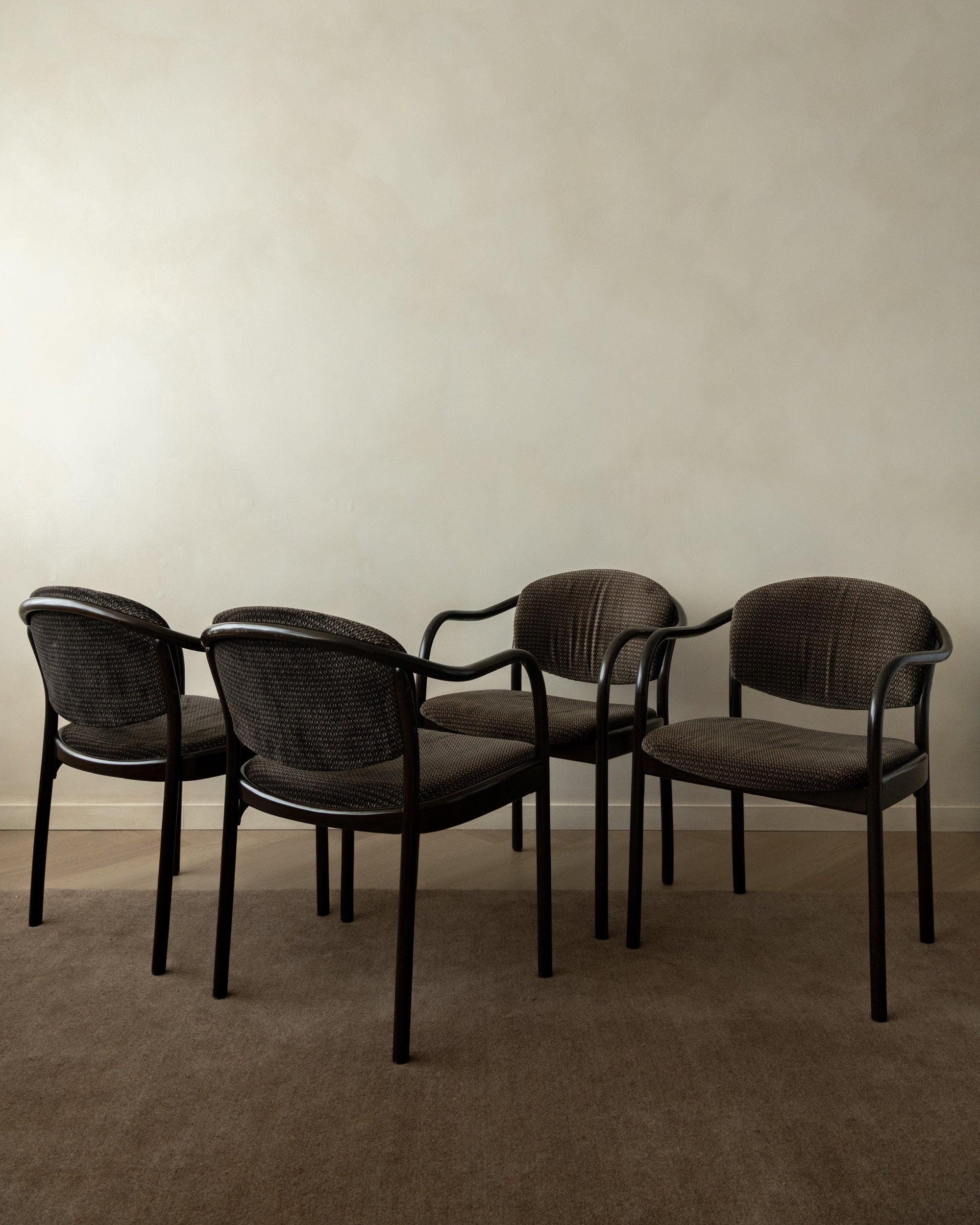 Postmodern Bentwood Dining Chairs 235 F by Hartmut Lohmeyer for Thonet, 1980s, Set of 4