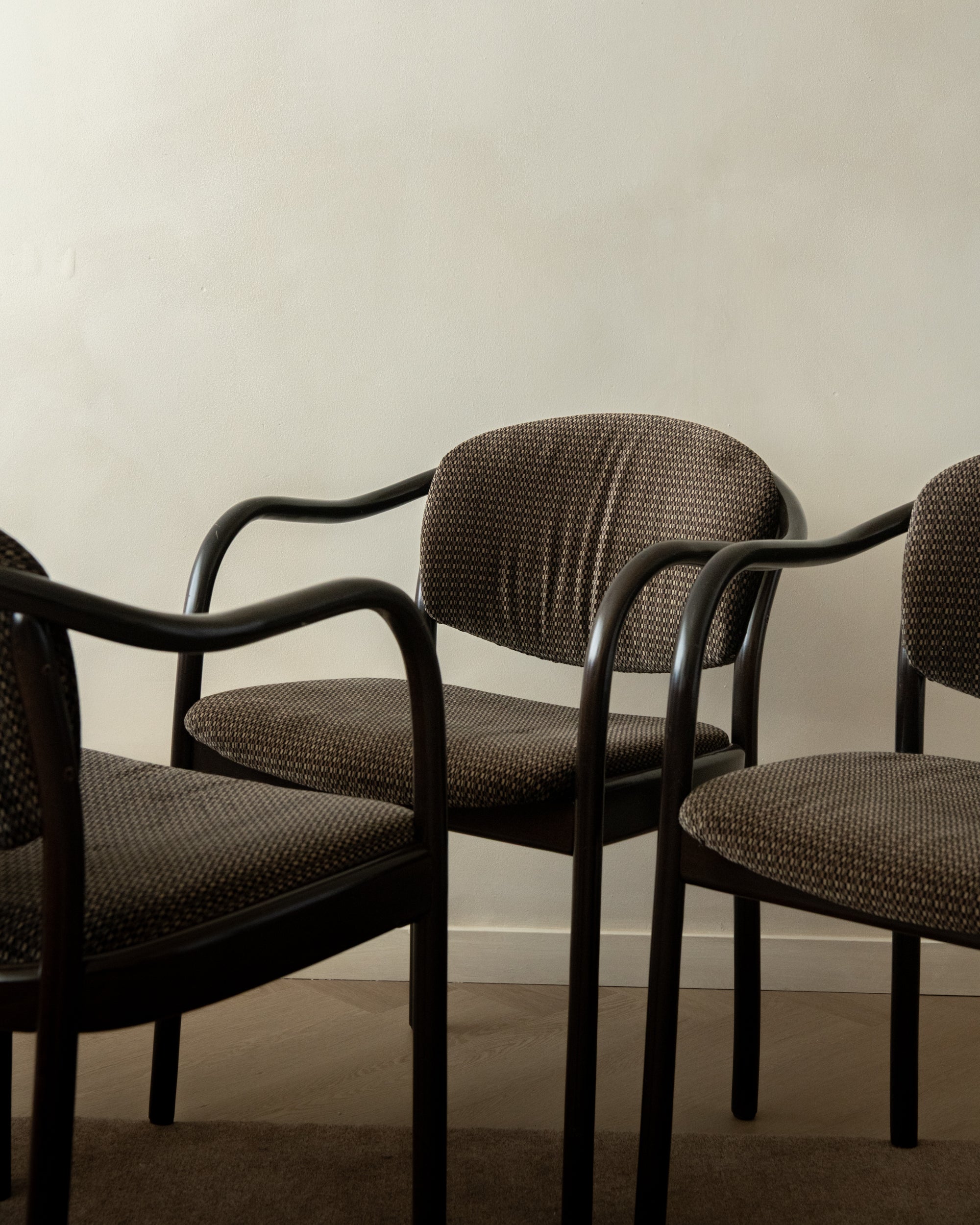 Postmodern Bentwood Dining Chairs 235 F by Hartmut Lohmeyer for Thonet, 1980s, Set of 4