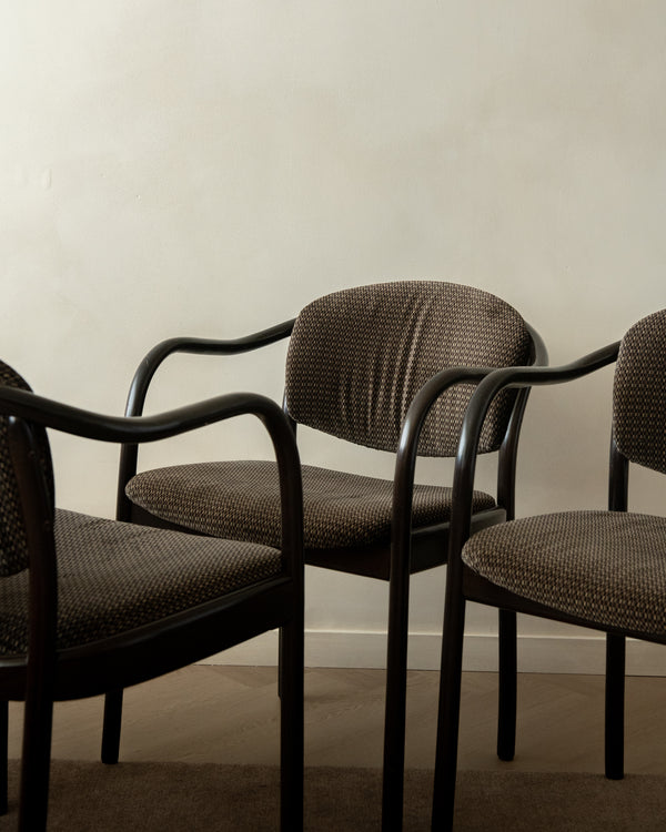 Postmodern Bentwood Dining Chairs 235 F by Hartmut Lohmeyer for Thonet, 1980s, Set of 4
