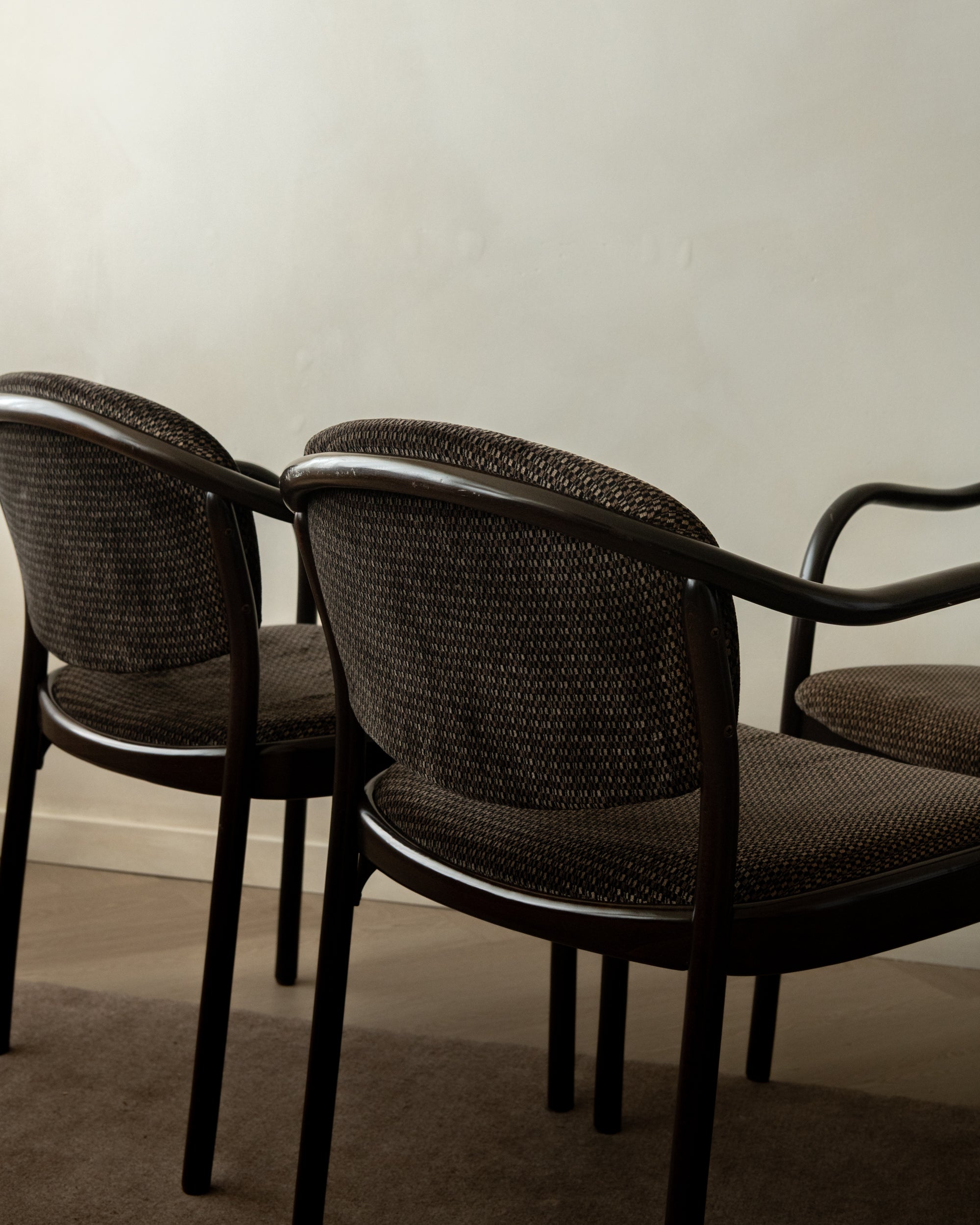 Postmodern Bentwood Dining Chairs 235 F by Hartmut Lohmeyer for Thonet, 1980s, Set of 4