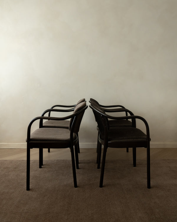Postmodern Bentwood Dining Chairs 235 F by Hartmut Lohmeyer for Thonet, 1980s, Set of 4