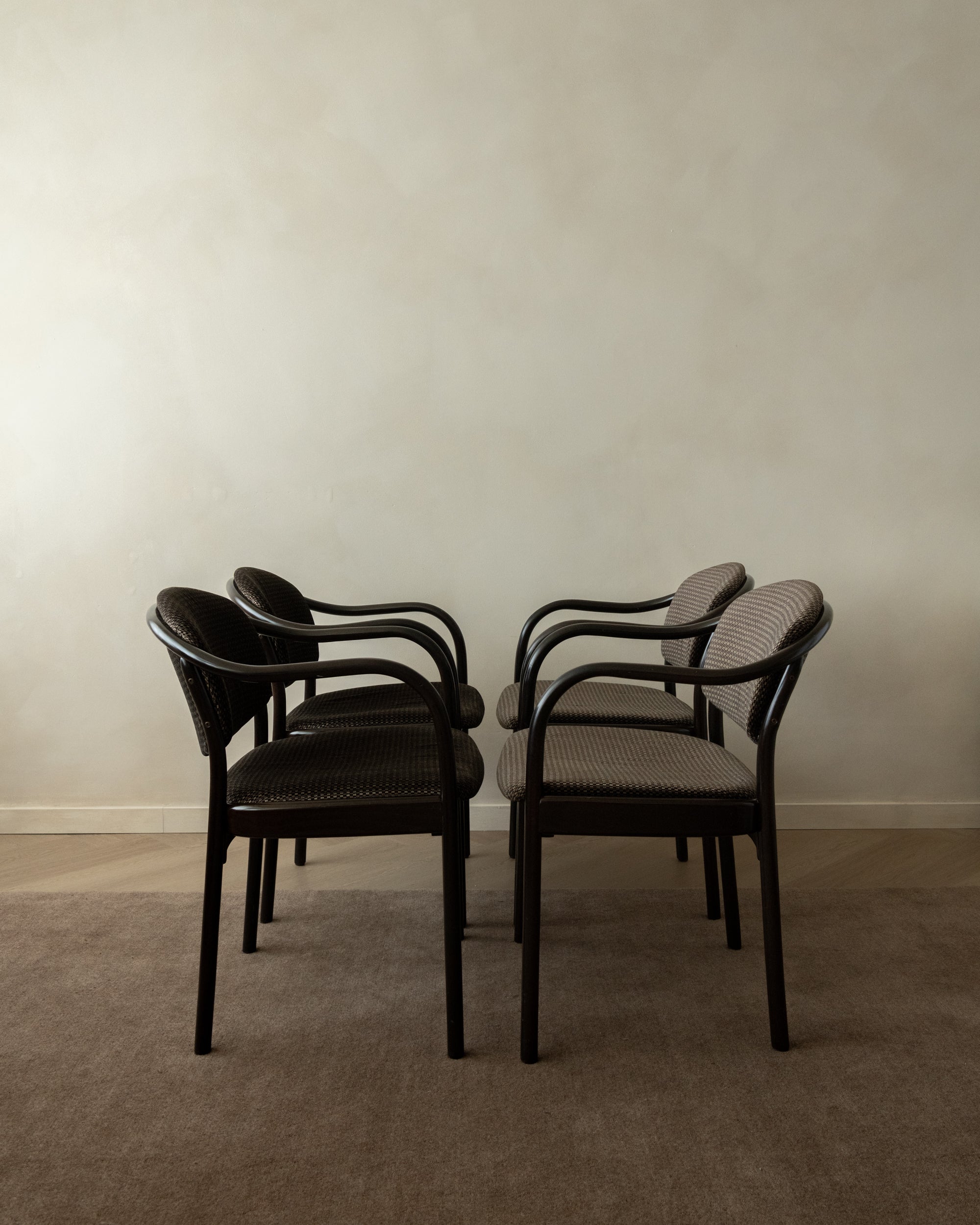 Postmodern Bentwood Dining Chairs 235 F by Hartmut Lohmeyer for Thonet, 1980s, Set of 4