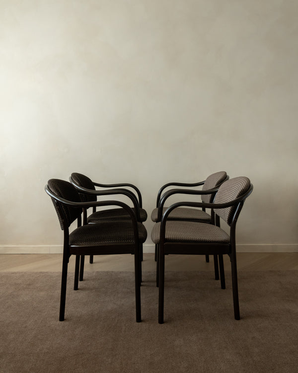 Postmodern Bentwood Dining Chairs 235 F by Hartmut Lohmeyer for Thonet, 1980s, Set of 4