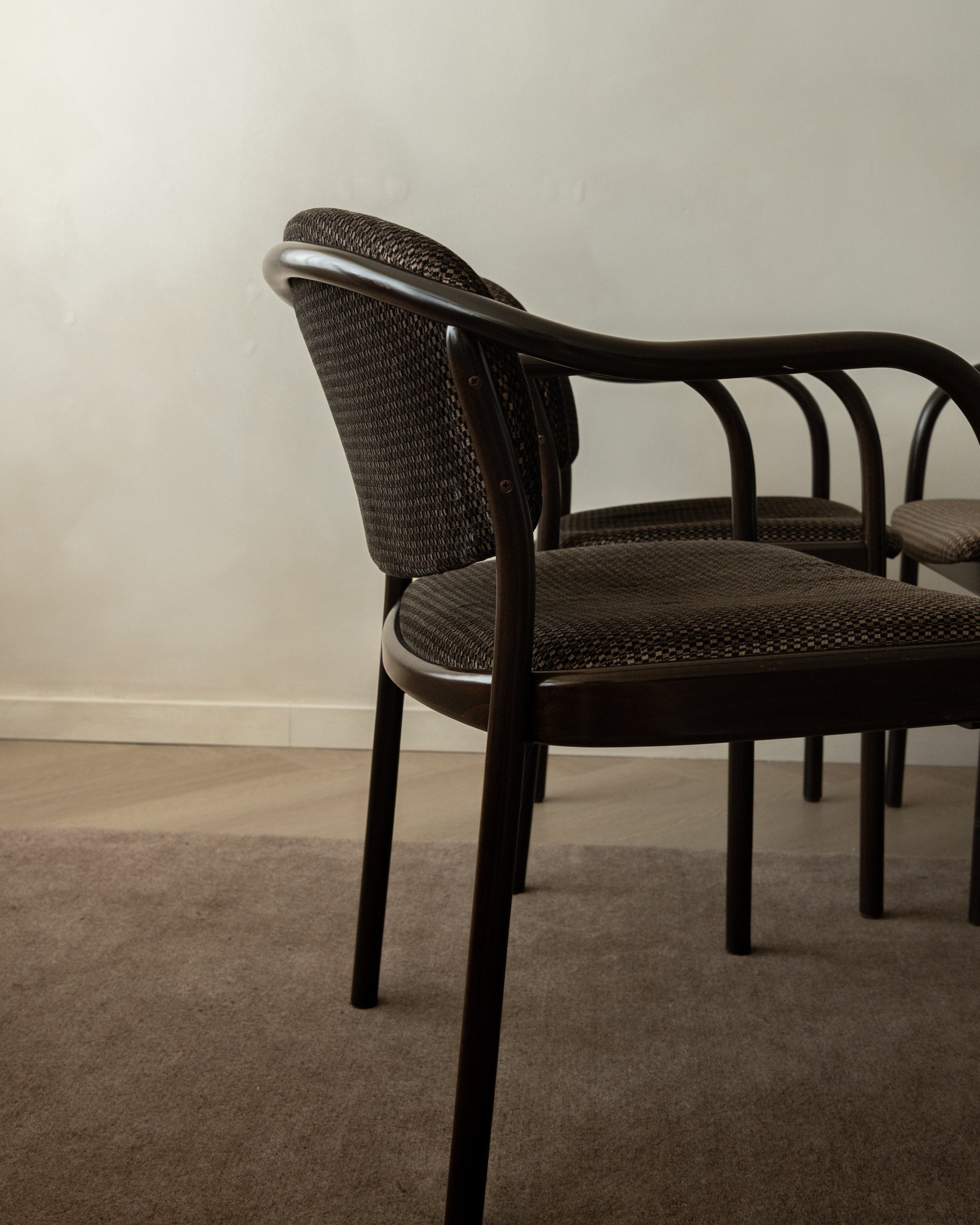 Postmodern Bentwood Dining Chairs 235 F by Hartmut Lohmeyer for Thonet, 1980s, Set of 4