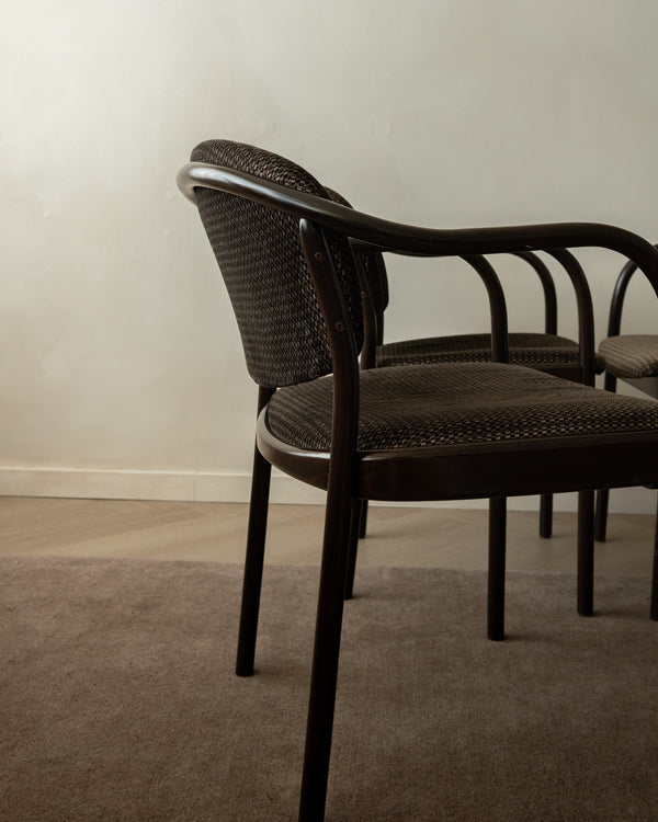 Postmodern Bentwood Dining Chairs 235 F by Hartmut Lohmeyer for Thonet, 1980s, Set of 4