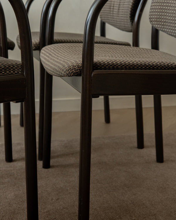 Postmodern Bentwood Dining Chairs 235 F by Hartmut Lohmeyer for Thonet, 1980s, Set of 4