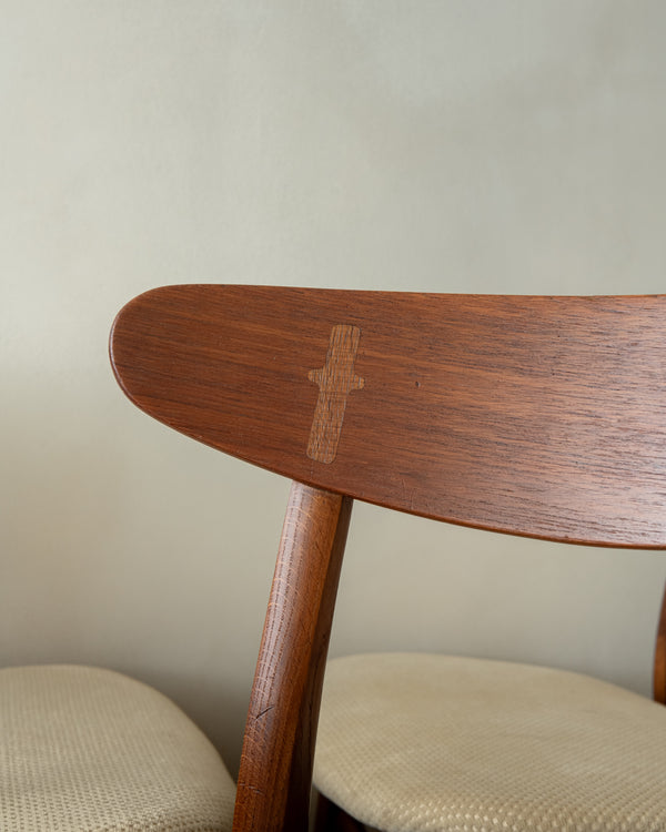Mid Century Modern Teak CH30 Dining Chairs by Hans J. Wegner for Carl Hansen & Søn, 1960s, Set of 4