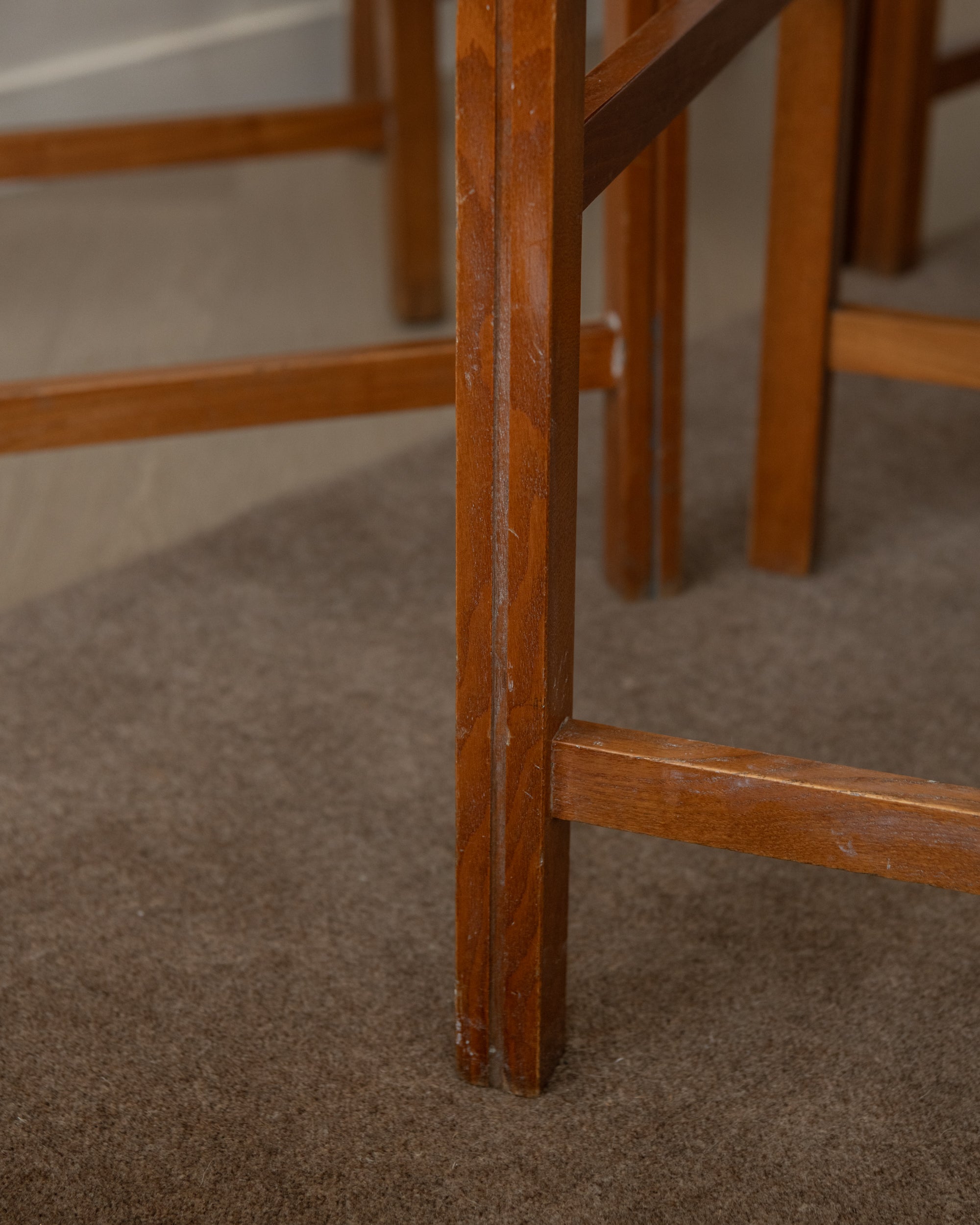 Vintage Italian Rustic Modern Dining Chairs by Snaidero, 1970s, Set of 5