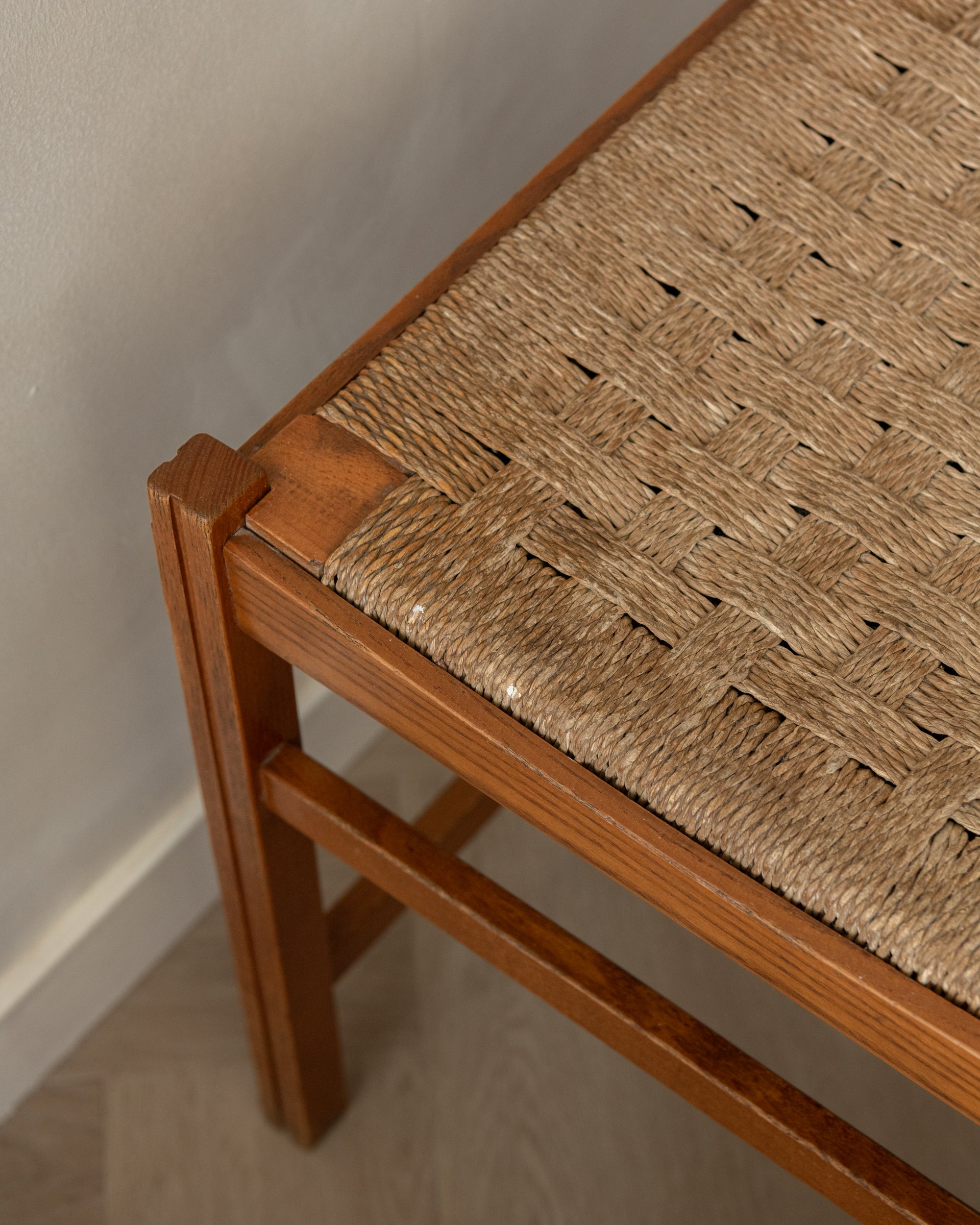 Vintage Italian Rustic Modern Dining Chairs by Snaidero, 1970s, Set of 5