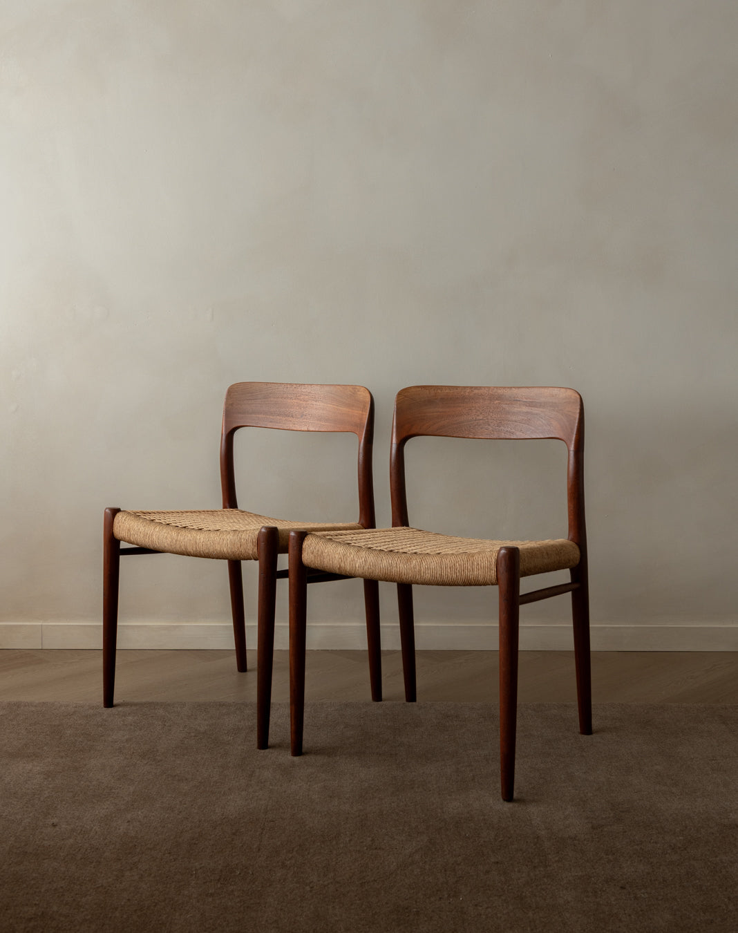 Mid Century Modern Teak Dining Chairs by Niels Otto Møller for J.L. Møllers, 1950s, Set of 4