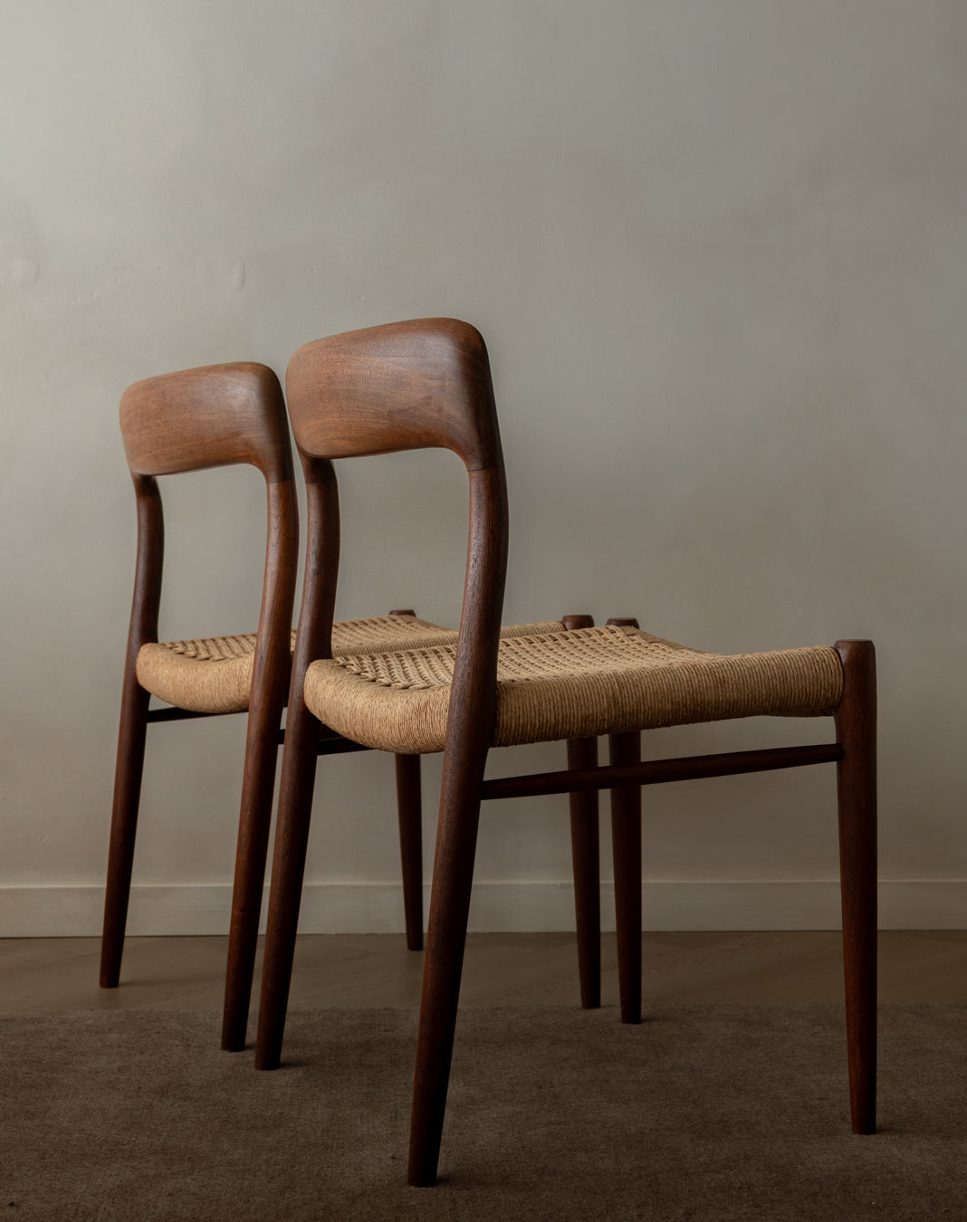 Mid Century Modern Teak Dining Chairs by Niels Otto Møller for J.L. Møllers, 1950s, Set of 4
