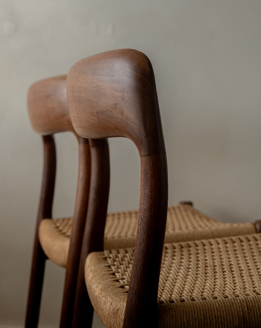 Mid Century Modern Teak Dining Chairs by Niels Otto Møller for J.L. Møllers, 1950s, Set of 4