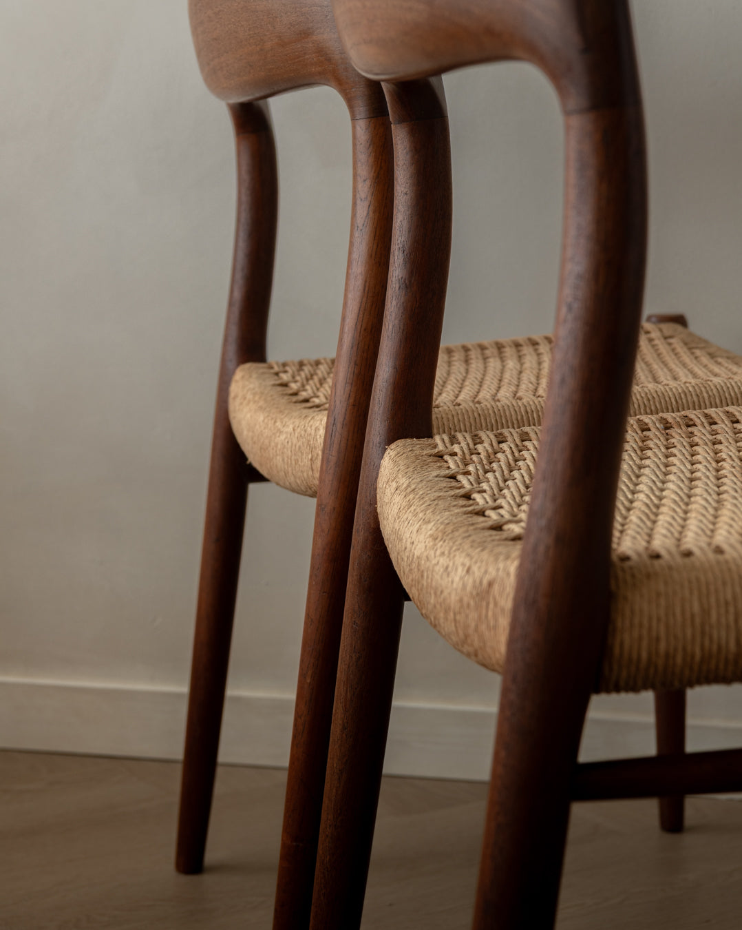 Mid Century Modern Teak Dining Chairs by Niels Otto Møller for J.L. Møllers, 1950s, Set of 4