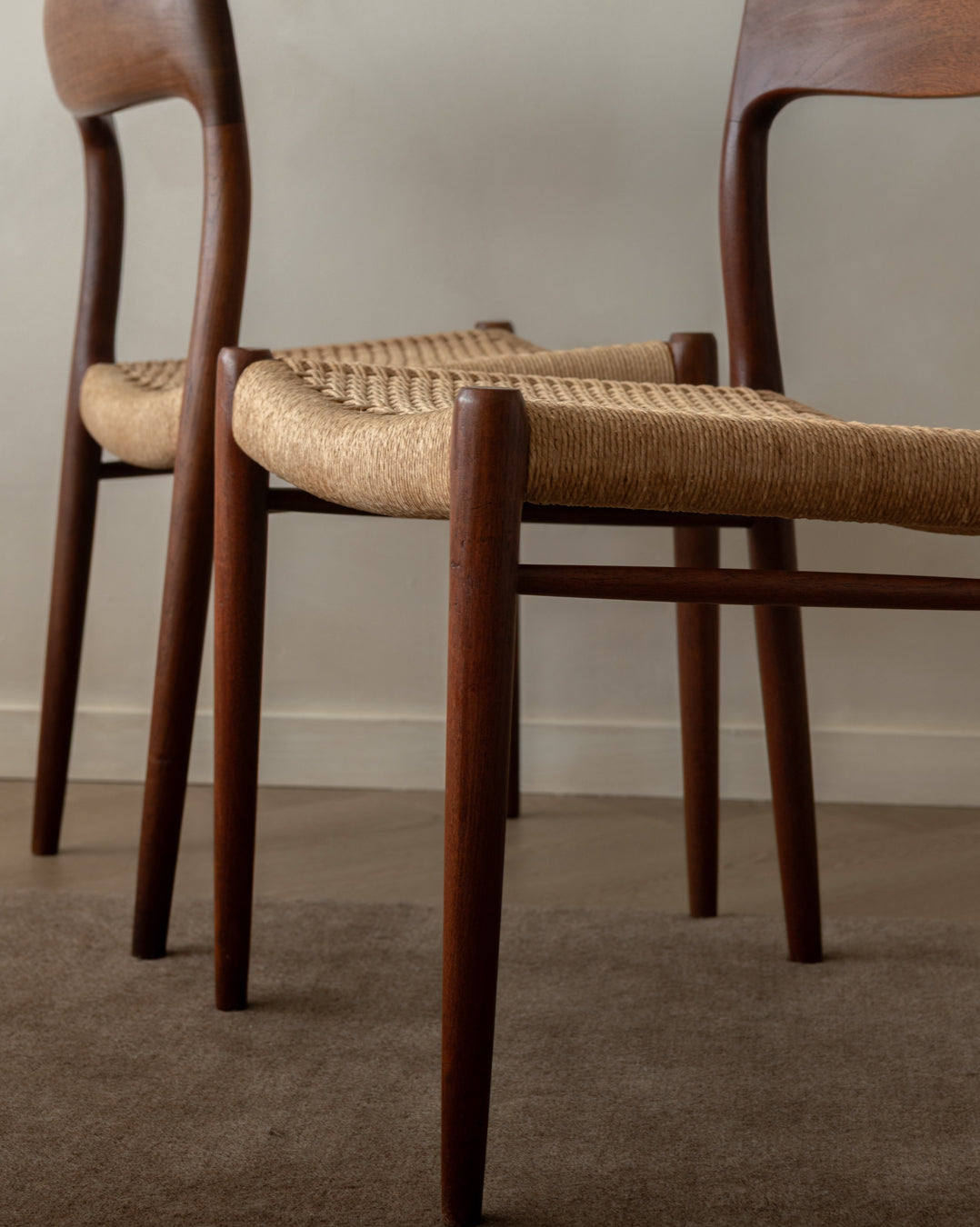 Mid Century Modern Teak Dining Chairs by Niels Otto Møller for J.L. Møllers, 1950s, Set of 4